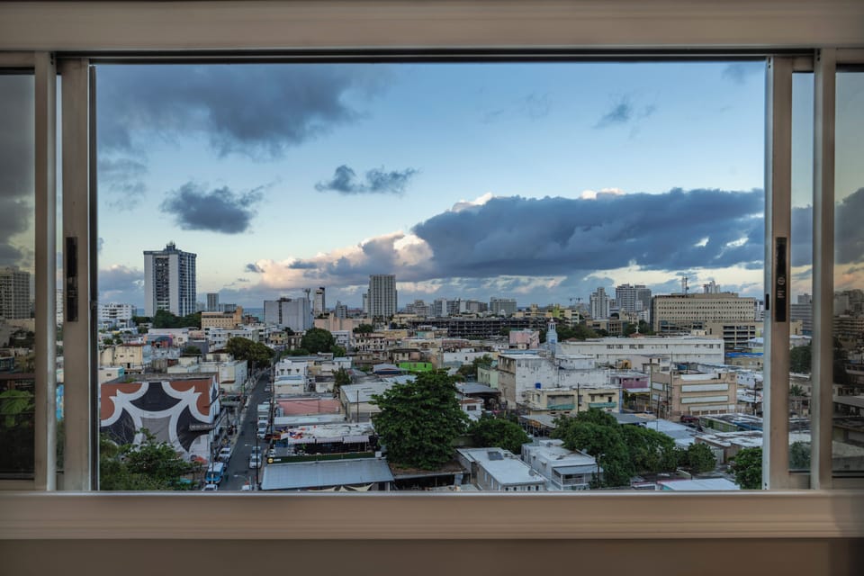 Amazing city skyline views to the ocean.