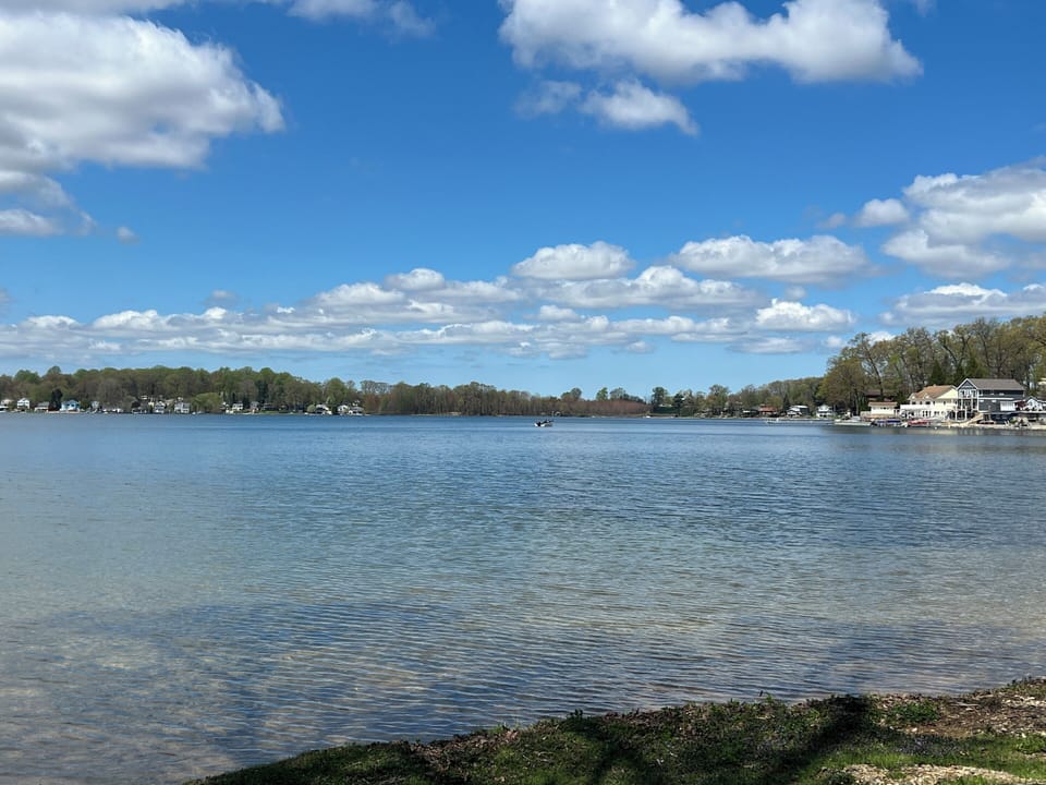 Beautiful Round Lake is just a few steps from our entrance!