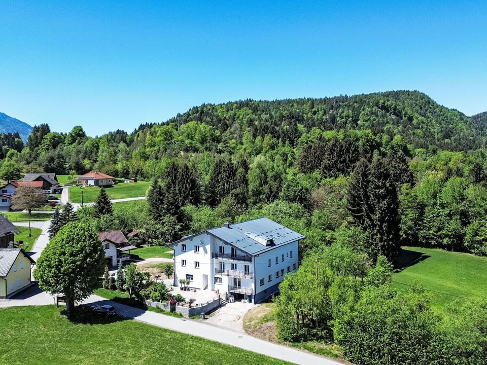 Tree, House, Home, Landscape, Residential Area, Human Settlement, Rural Area, Cottage, Hill Station, Mountain Range