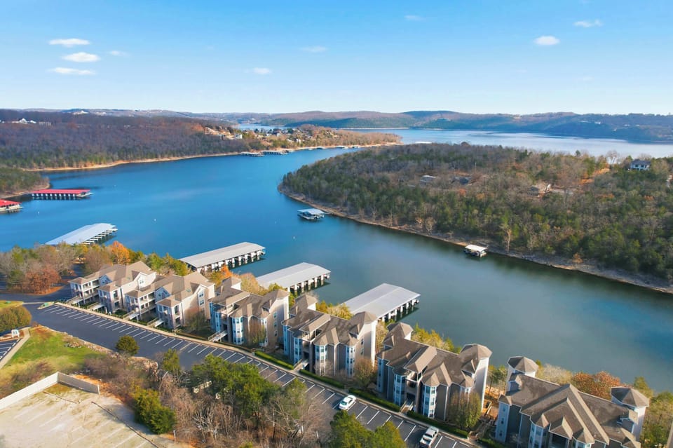 Ariel view of The Ozark Getaway