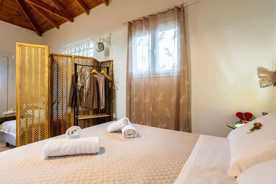 Bright bedroom with natural light and storage space