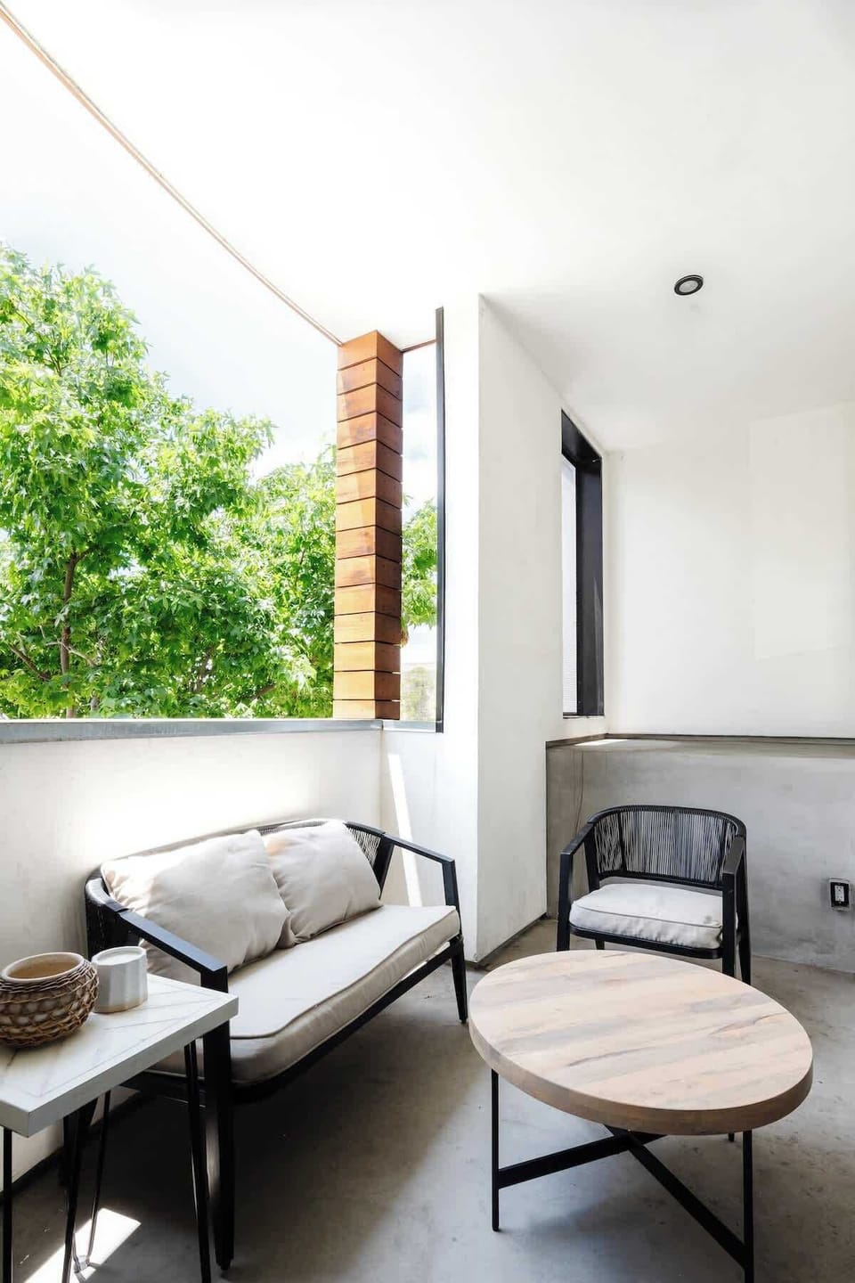 Take in the sights and sounds of Little Italy from the glamorous patio