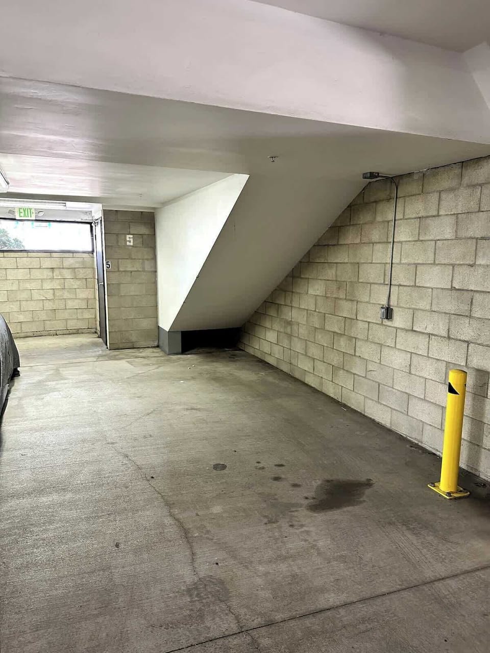 Guests have their own covered and secure parking space