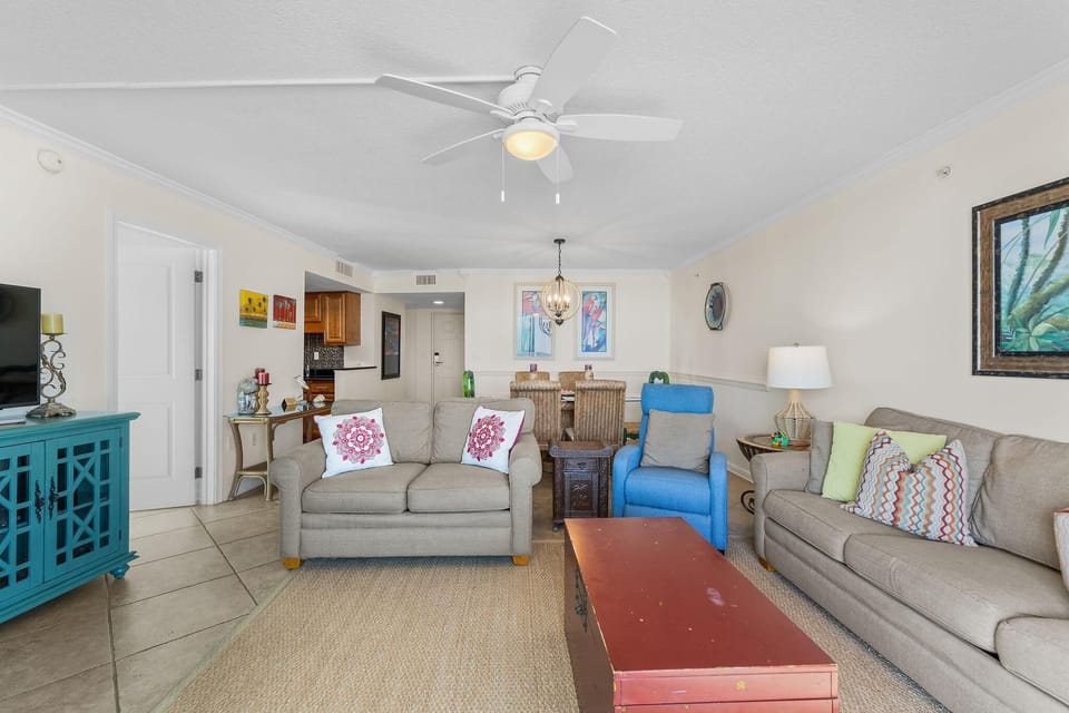 Condo, 1 King Bed with Sofa bed (Perdido Towers West 606) | Living area