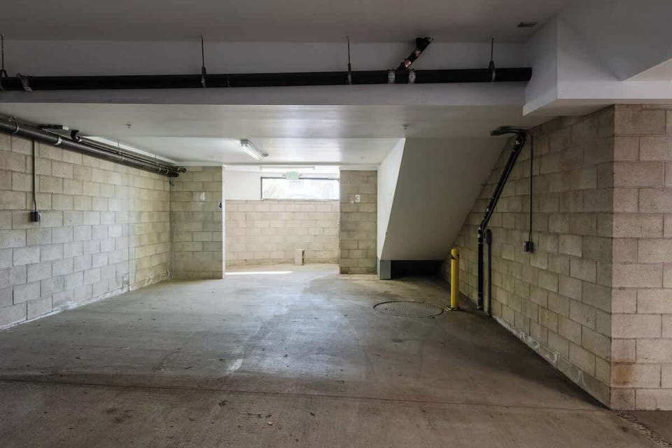 Guests have their own covered and secure parking space
