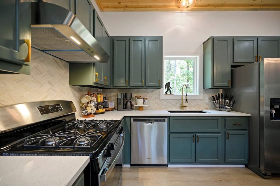 Gas range stove with chef quality appliances