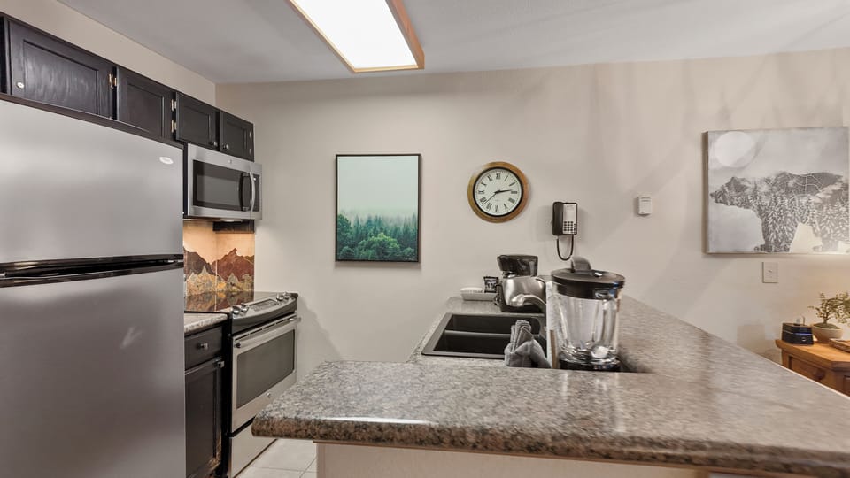 Spacious counters and all the essentials for your favorite meals.