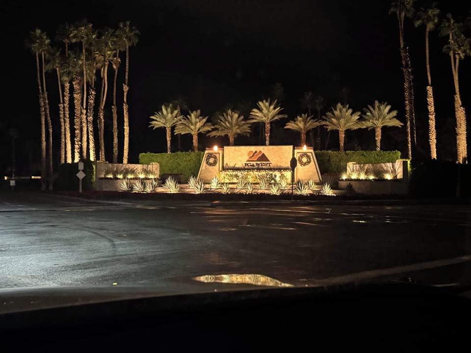 PGA west at night