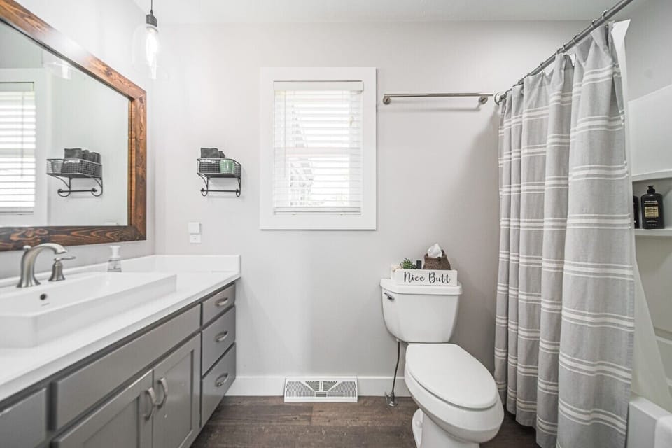 First floor full bathroom
