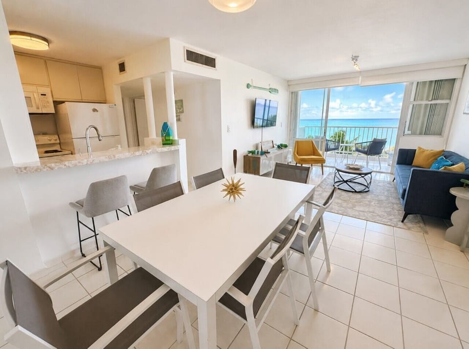 Dining area and open style kitchen