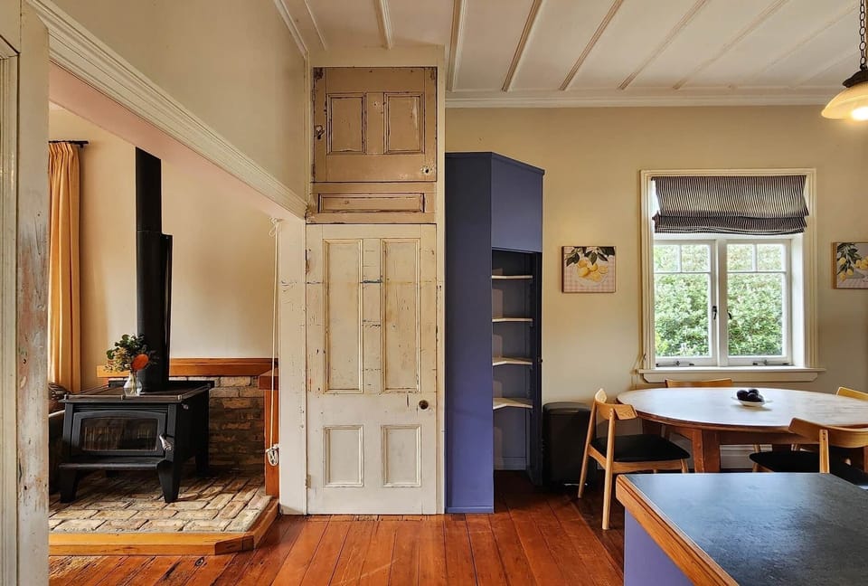 Fireplace and Dining