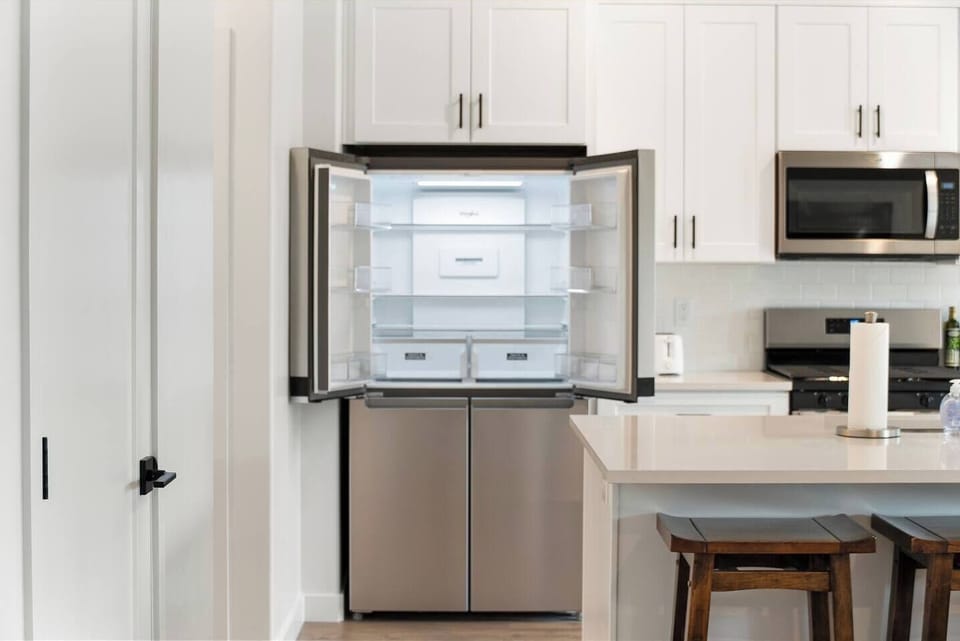 Open kitchen fully stocked for your dine-in needs