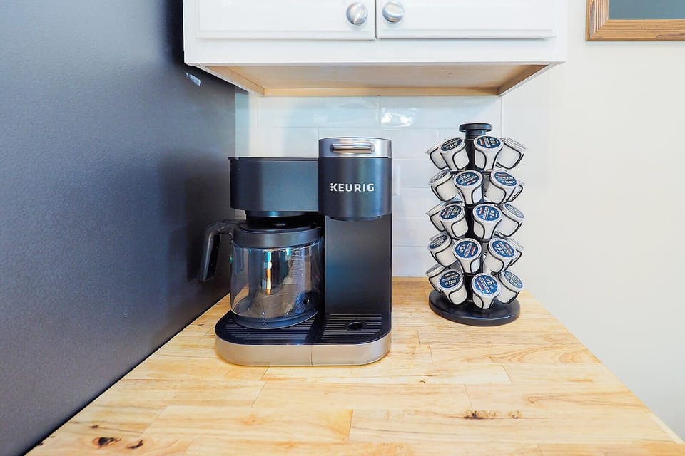 Complimentary coffee to get you going in the morning
