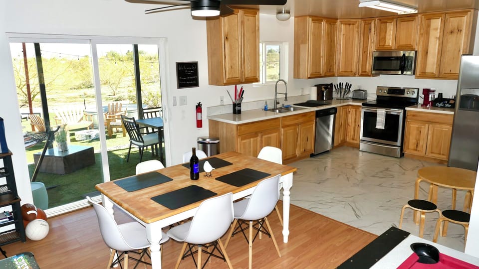 Large Kitchen and Dining Room. 