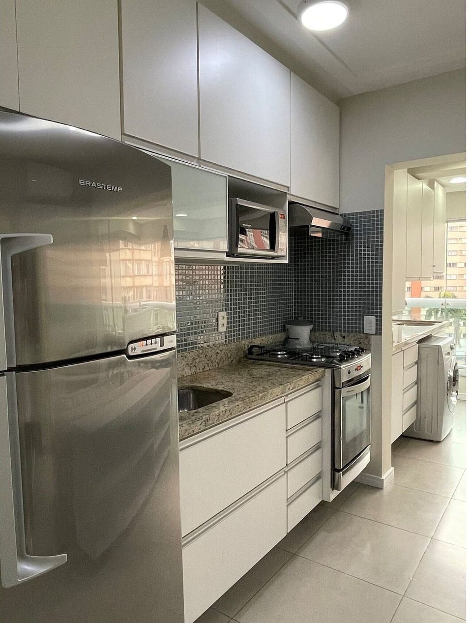 Apartment | Private kitchen | Full-size fridge, oven, espresso maker, blender