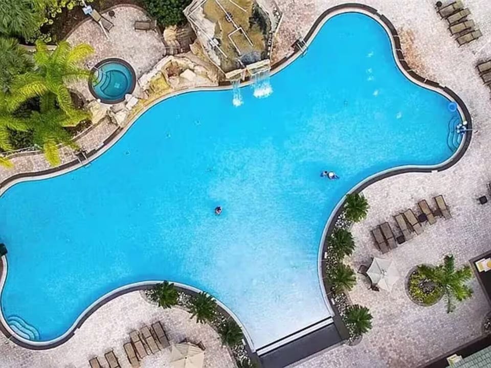 Arial Photo of communal pool
