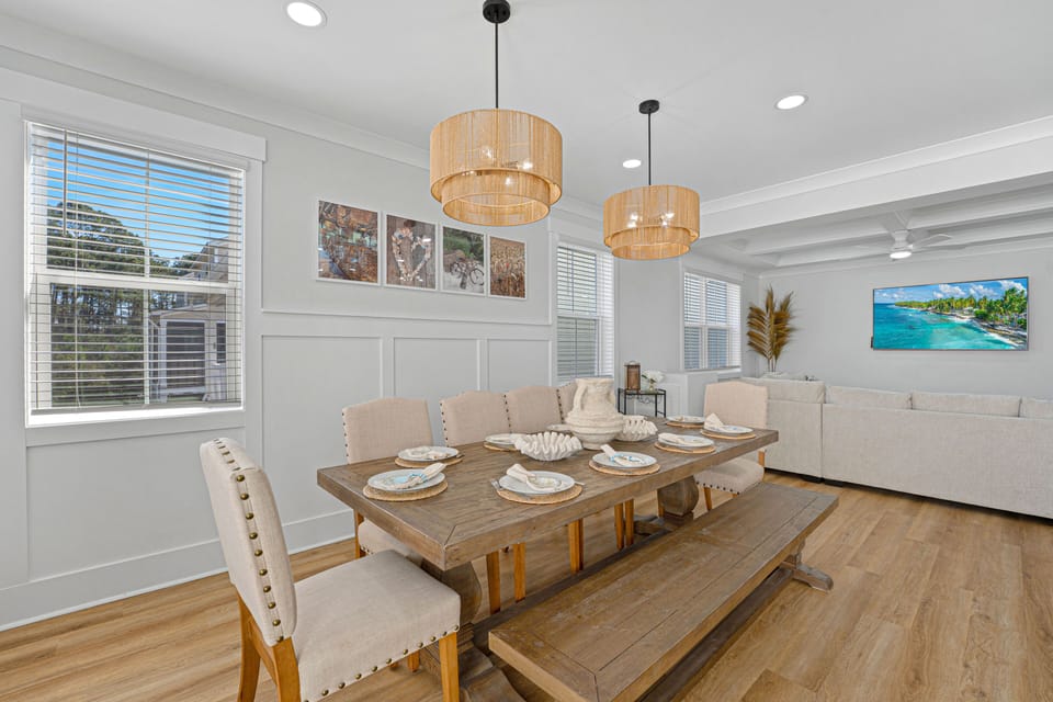 Open-concept layout filled with natural light