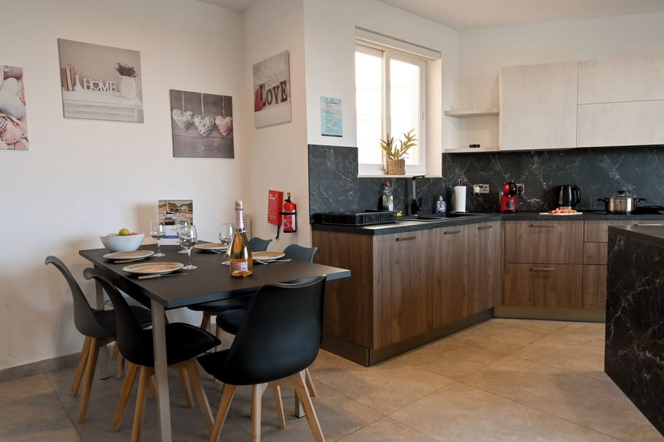 Kitchen and dining area