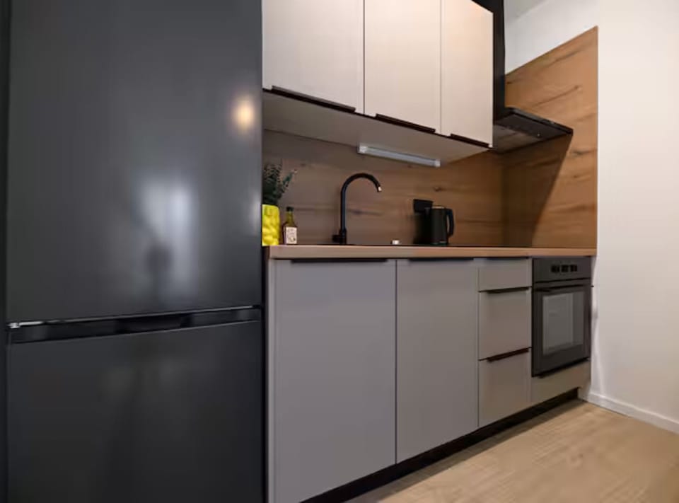 Apartment (Studio Apartment with Balcony) | Private kitchen | Fridge