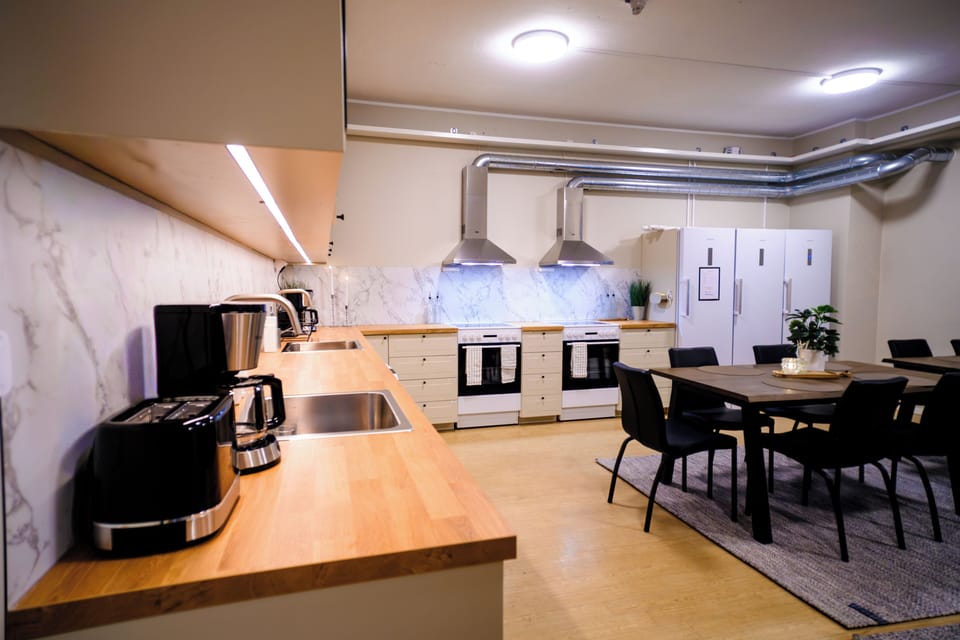Shared fridge, microwave