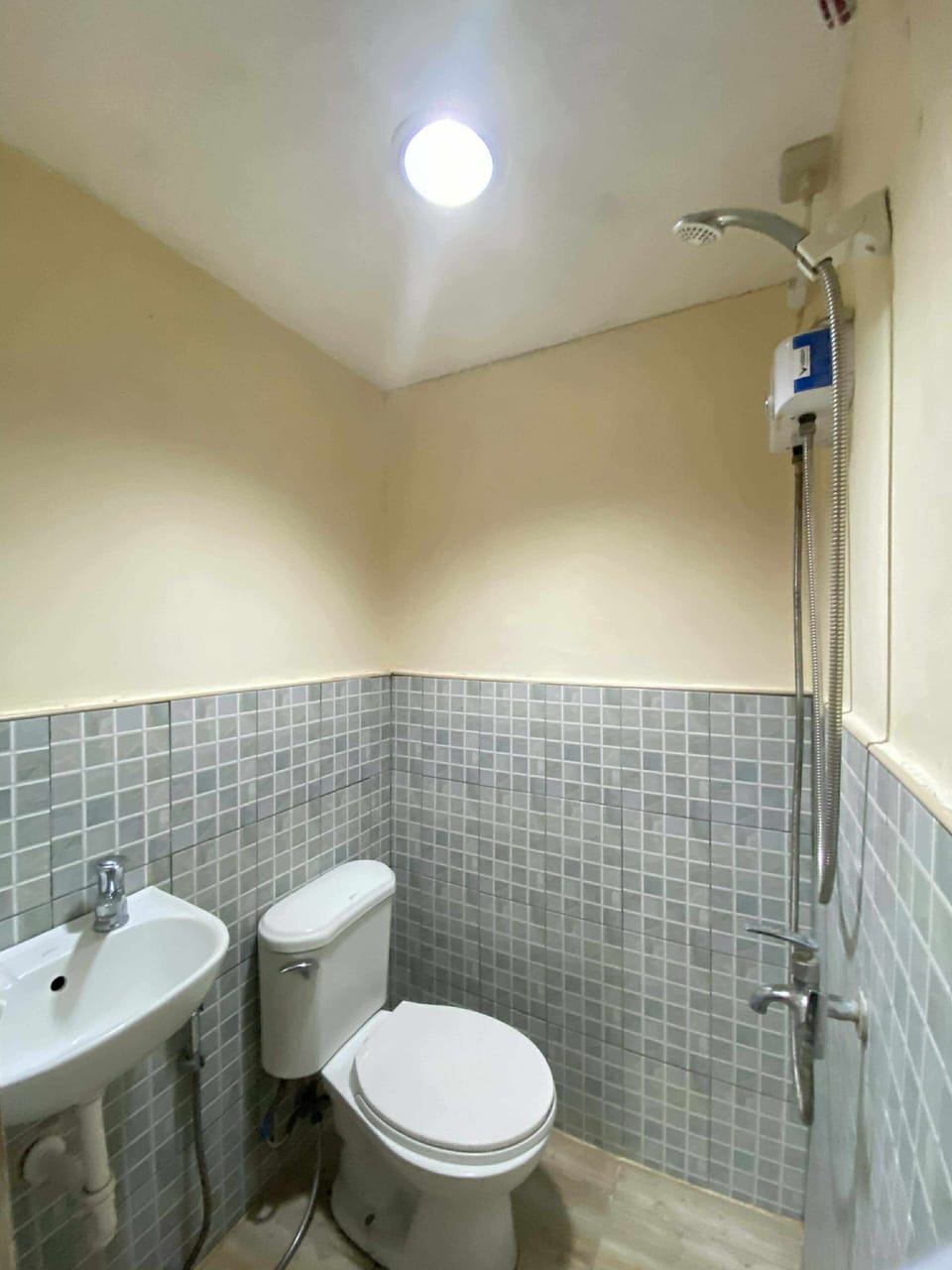 Shower, free toiletries, bidet, soap