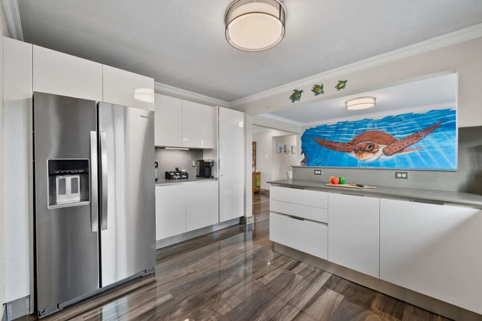 Modern kitchen with full appliances for easy vacation cooking
