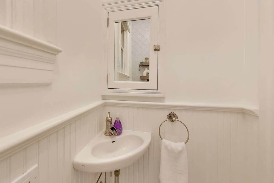 Powder Room off the hall on the main level