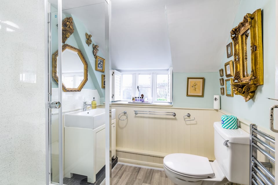 Beautifully finished ensuite bathroom with a touch of luxury.