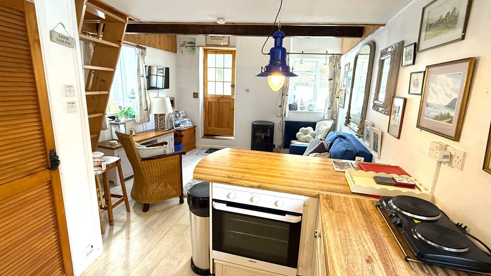 Kitchen looking towards living area