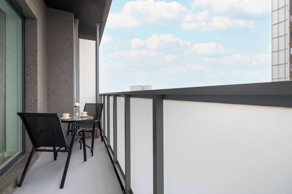 This intimate outdoor space lets you catch your breath, enjoy a coffee, and slow down above the city bustle.