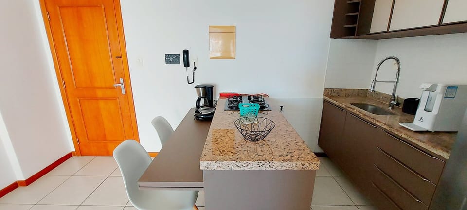 Apartment | Private kitchen | Fridge, microwave, stovetop, cookware/dishes/utensils