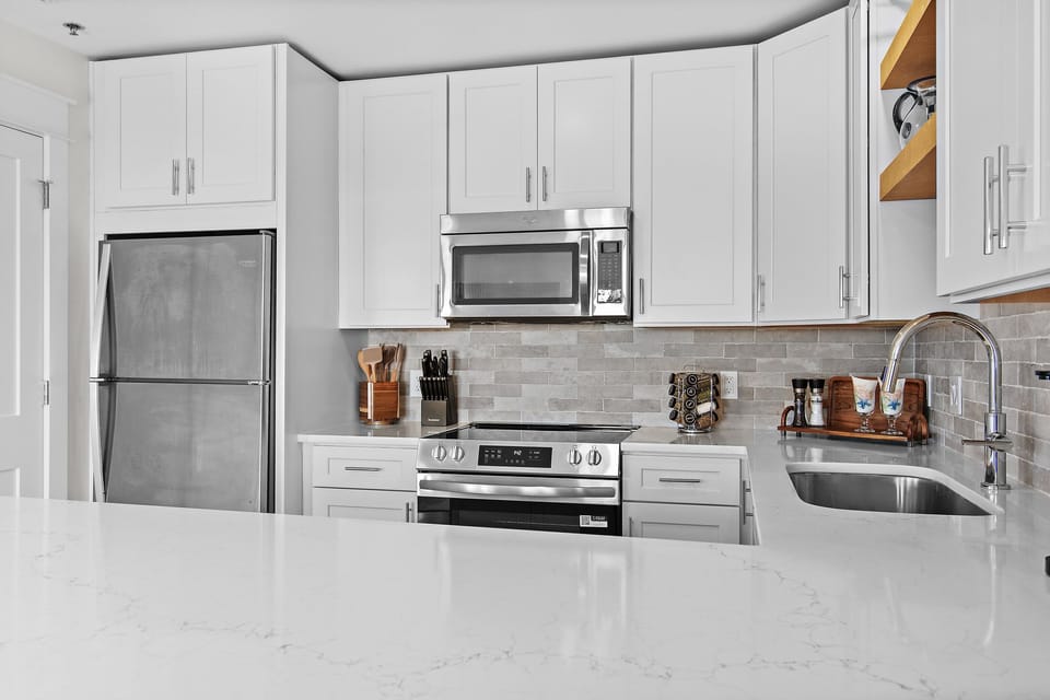 Fully stocked kitchen