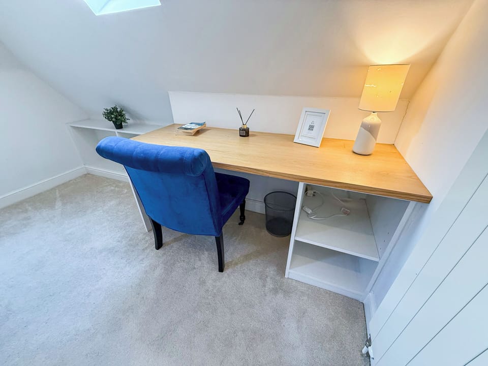 Workspace in bedroom 3 | Paddington 4BDR House near Little Venice & Hyde Park