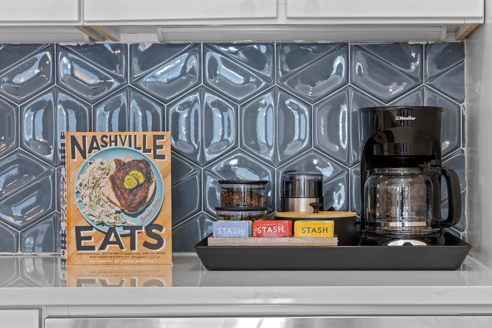 Gourmet, Full Stocked Kitchen with Coffee and Tea Station