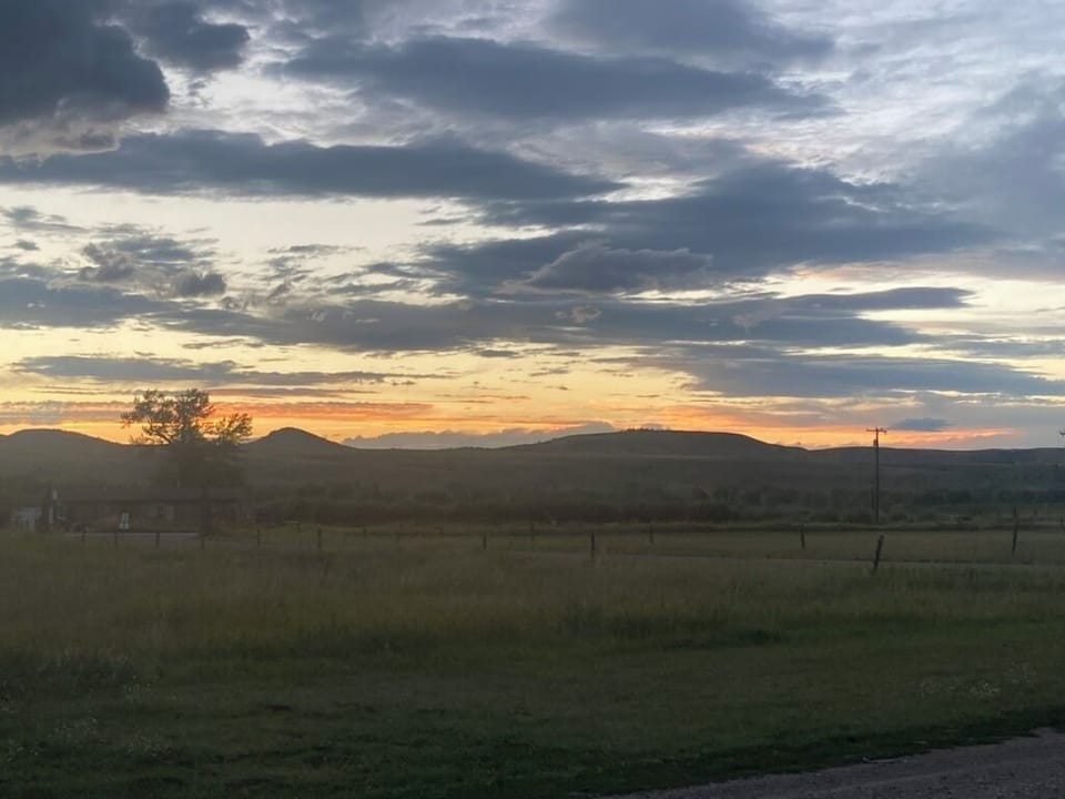 Montana sunset from the front porch