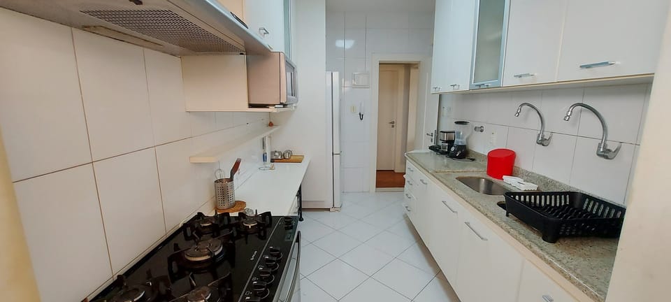 Basic Apartment | Private kitchen | Fridge, microwave, oven, blender