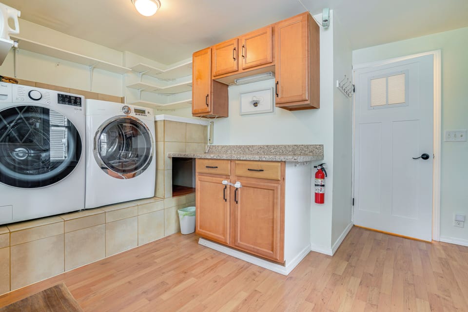 Guests are welcome to use the washer and dryer during their stay!