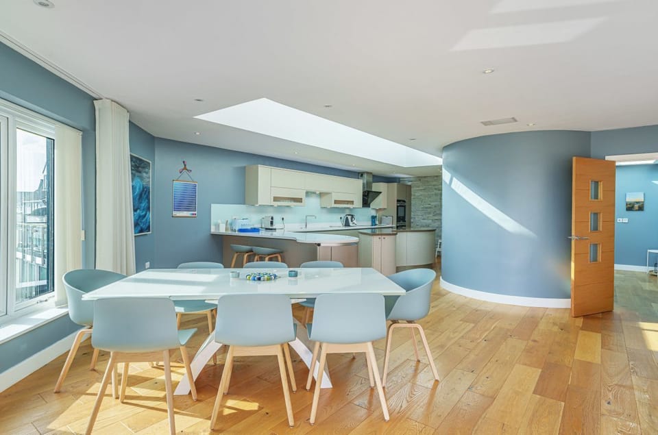 Modern and contemporary dining and kitchen area