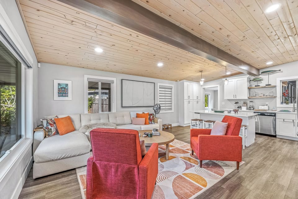 Bright and modern living room space.
