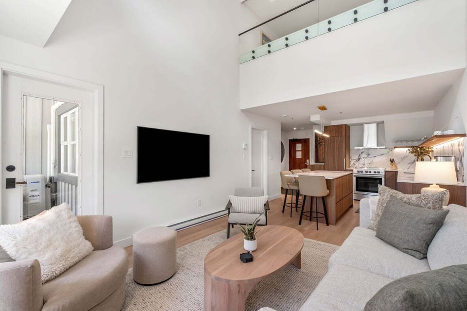 A spacious open-plan layout makes it easy to gather, cook, and relax