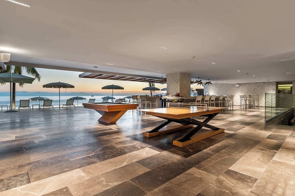 Ground floor games - pool, foosball, ping pong