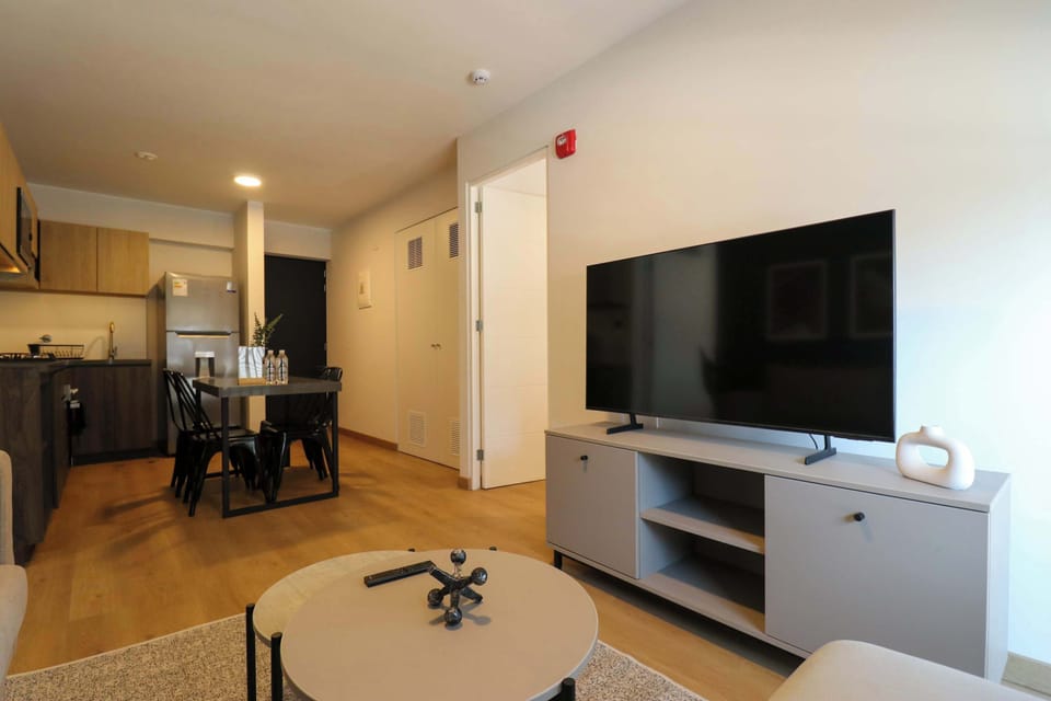 Comfortable space to watch TV