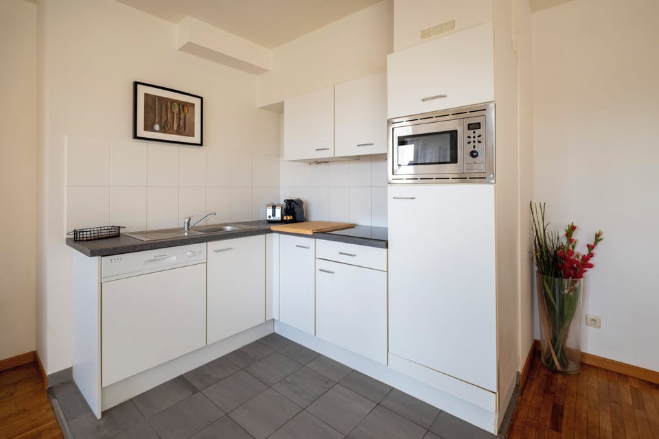 Apartment, City View | Private kitchen