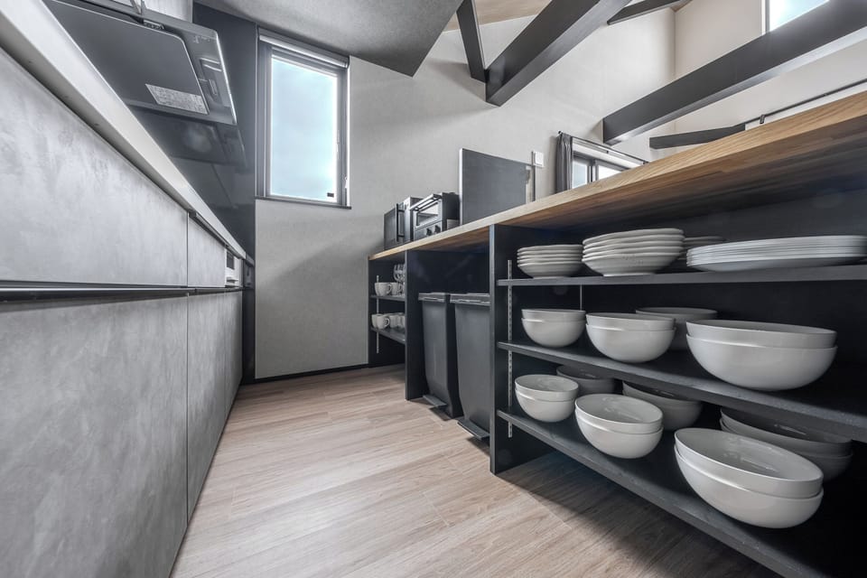 Apartment | Private kitchen | Fridge, microwave, stovetop, rice cooker