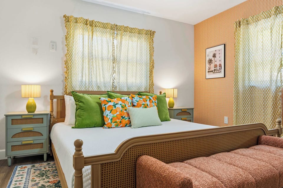 Where comfort meets style. Plush bedding, calming vibes, and just enough space to feel like you’ve stepped into your dream getaway.