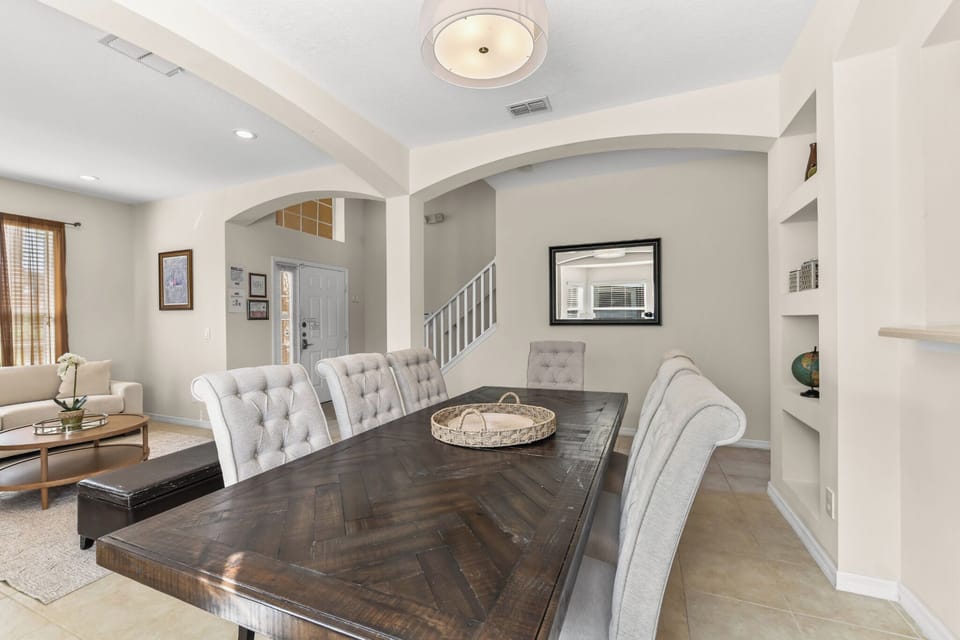 DINING:  Dining Room with 8-Seat Dining Table