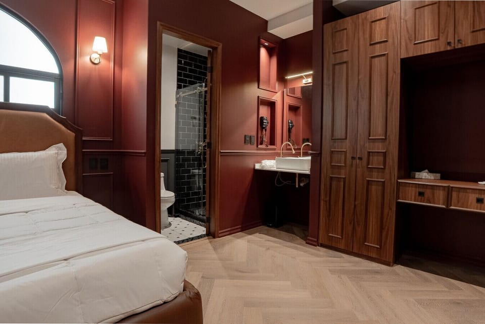 Vista de la habitaciony baño
