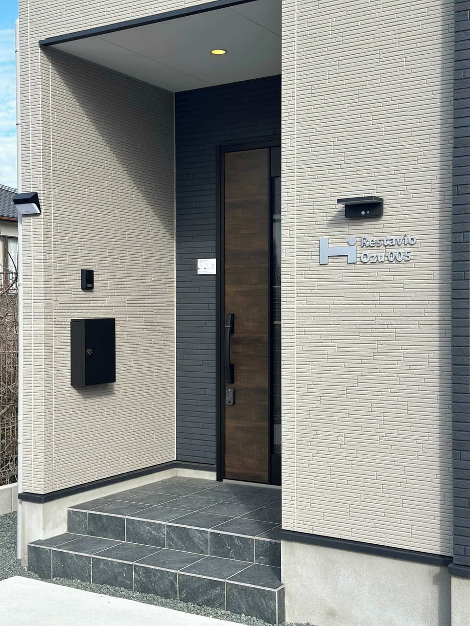 Exterior entrance of the property.