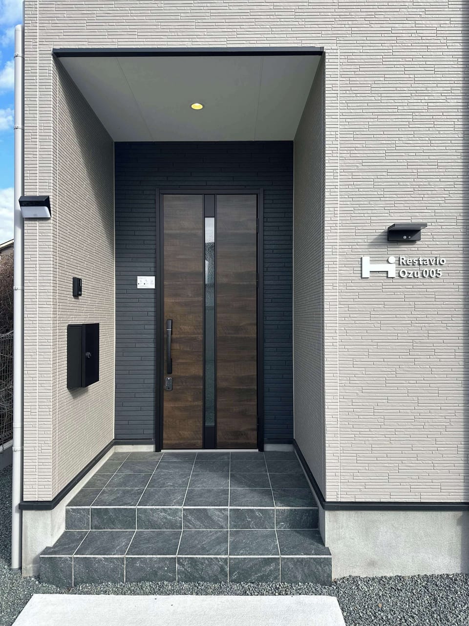 Exterior entrance of the house