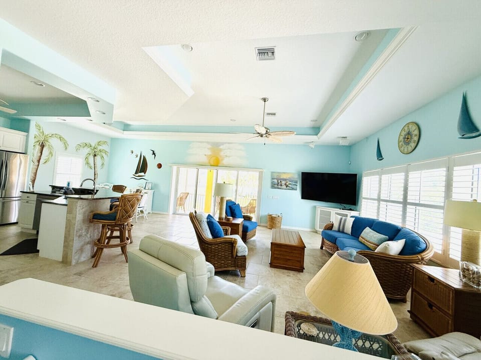Open floor plan living area.